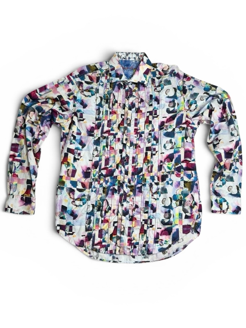 Robert Graham Magical Island Color Splash Button Down Shirt Men's M 
Multicolor